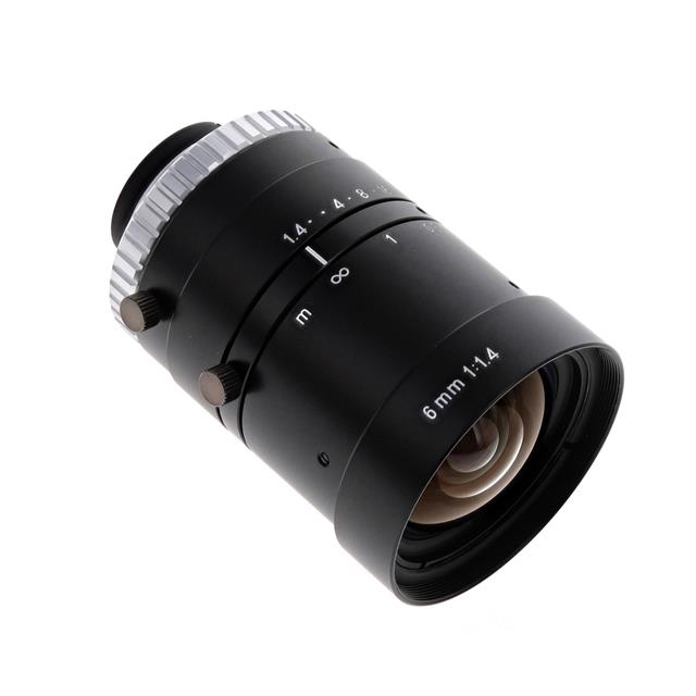 SV-0614H 2/3" 6mm F1.4 Manual Iris C-Mount Lens, 5 Megapixel Rated Omron VIS Technologies