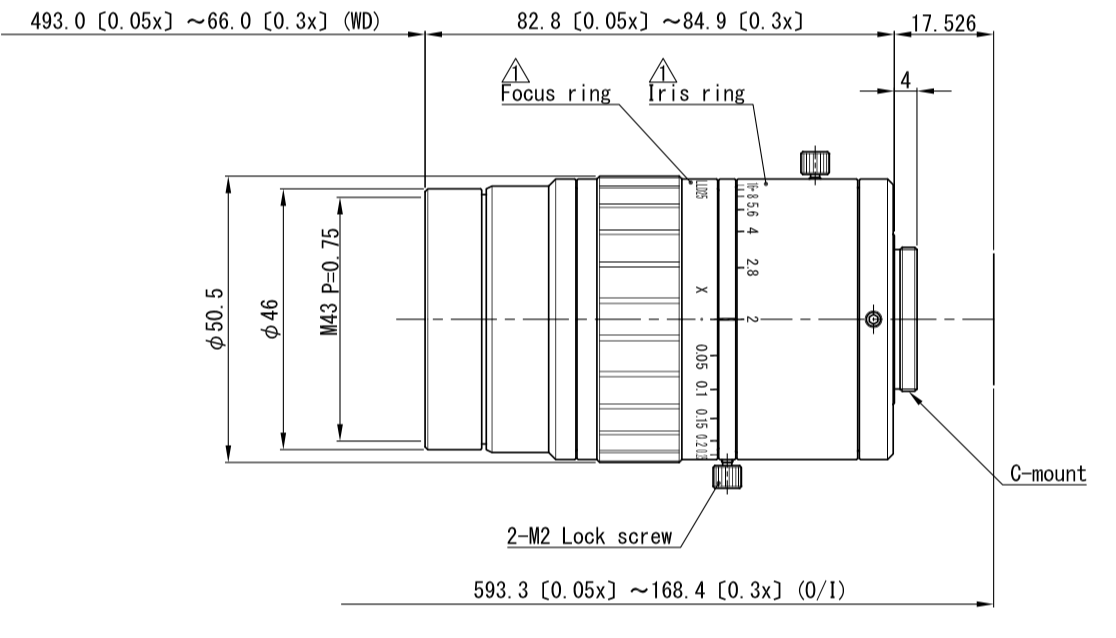 VS-LLD25 4/3 21 MP DISTORTIONLESS LENS VS Technology Omron 3Z4S-LE VS-LLD25